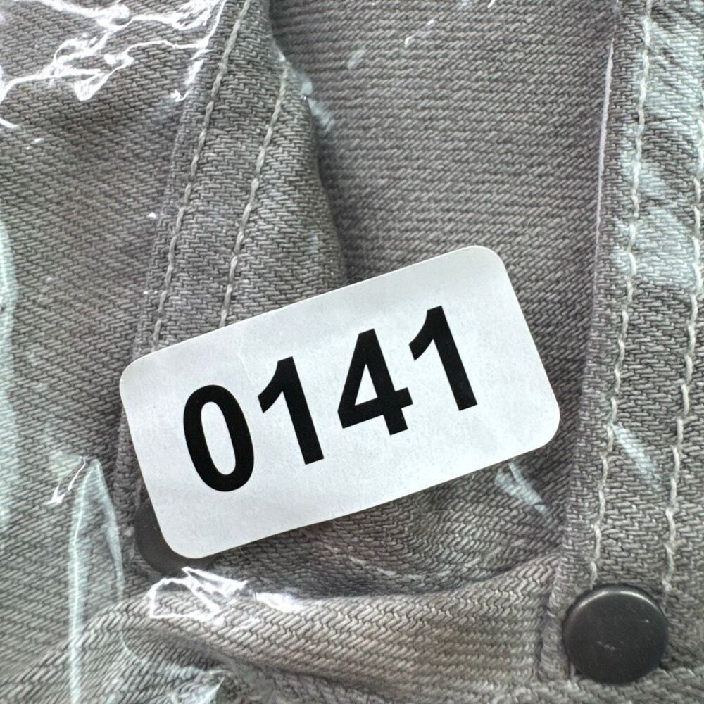 Eileen Fisher Organic Cotton Jeans Size 8 Stretch Straight Leg Washed Light Gray - Picture 8 of 11